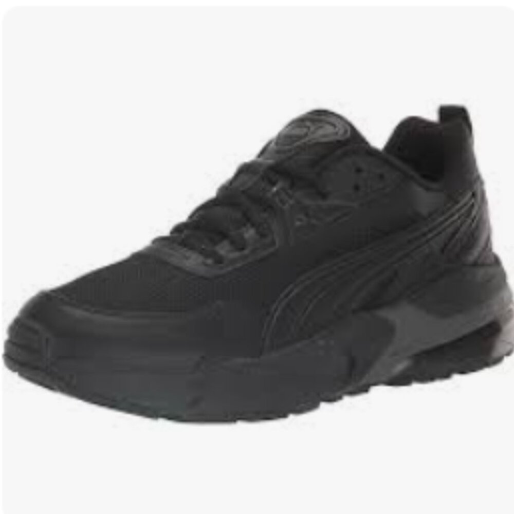 Puma Men’s Walking Sneakers Black Lightweight Running Shoe size 9